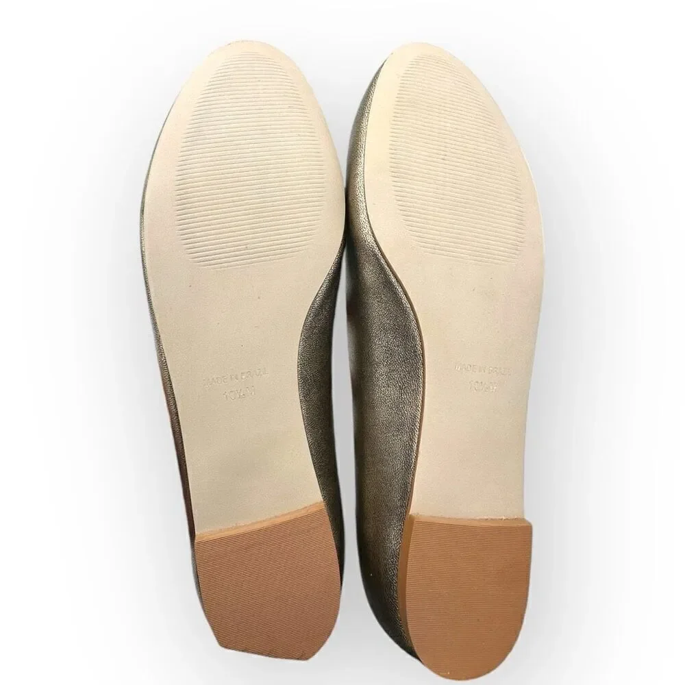 Walking Cradles Womens Bronwyn Antique Ballet Flat Old Gold Size 10.5